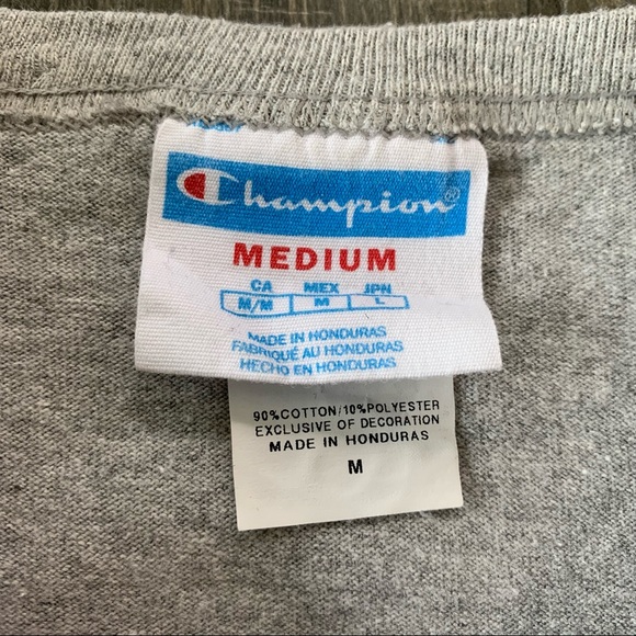 VTG 90s Champion Flock Script Velvet Logo T-Shirt Tee
Medium Grey - Picture 3 of 5